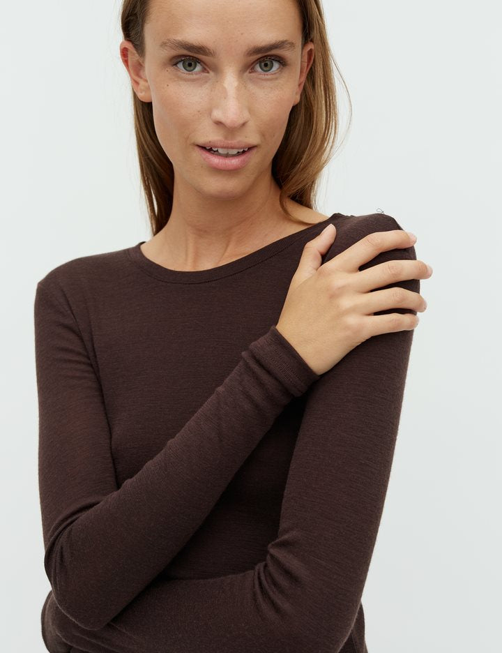 MbyM - Christina-M Basic Top - Bruin