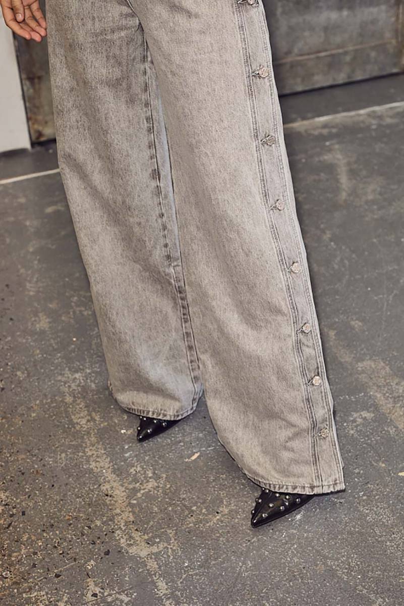 Haute L’Amitié - Side Panel Button Tall Jeans