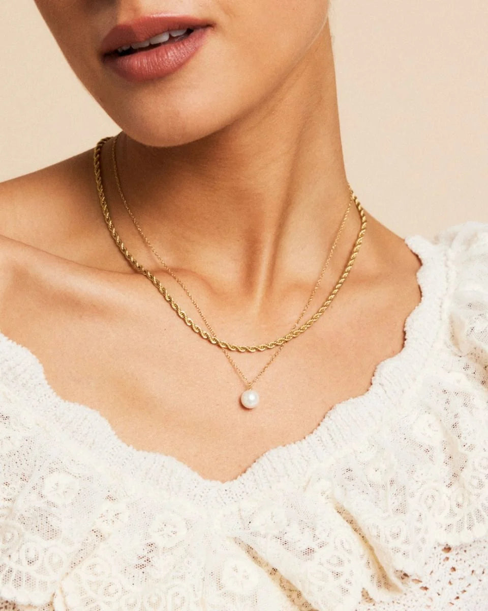 EDBLAD - Rope Chain Necklace Gold