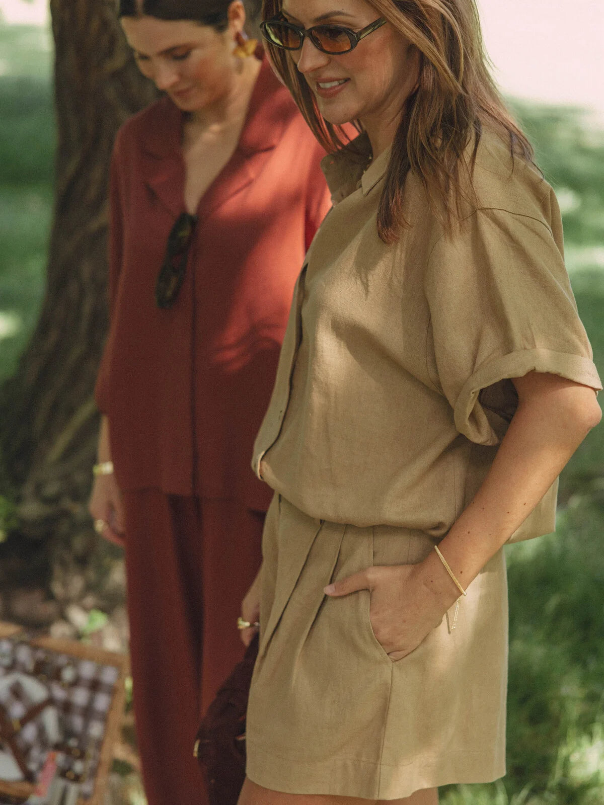 Les Soeurs - Linnen blouse Mercer