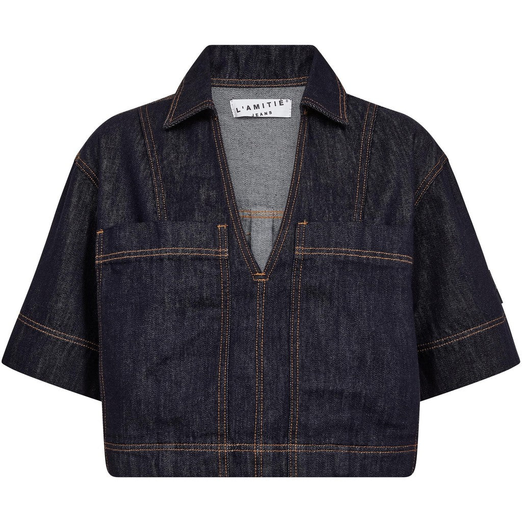 Haute L’Amitié - Drew Denim Top Unwashed