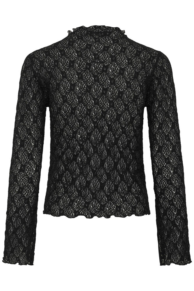 My Essential Wardrobe - MWEtta Turtleneck Blouse - Black