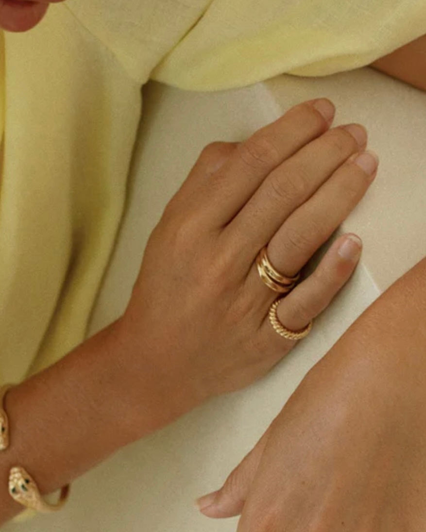 Wildthings Collectables - Pebble ring gold plated