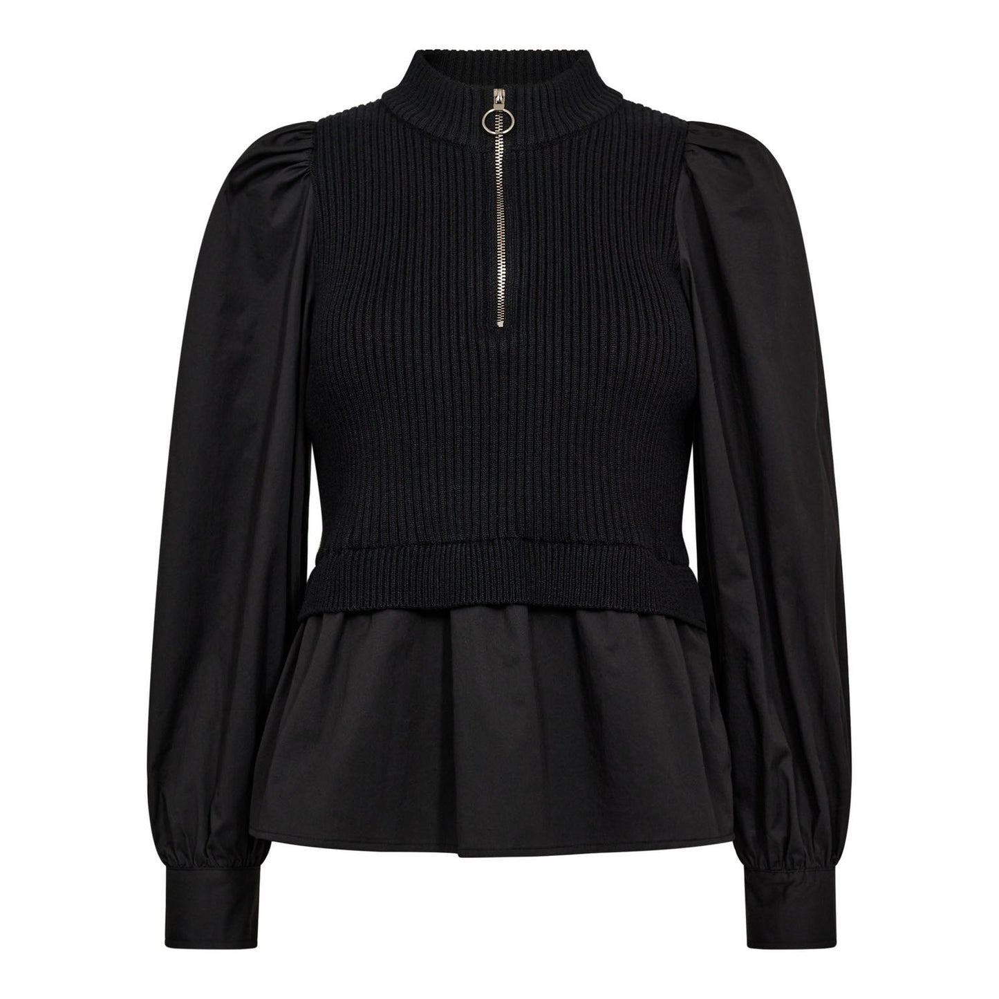 Co’Couture - ElisabethCC Mix Zip Knit
