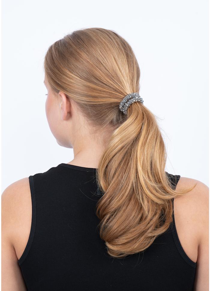 SUI AVA - Beaded Hair Elastic Licorice