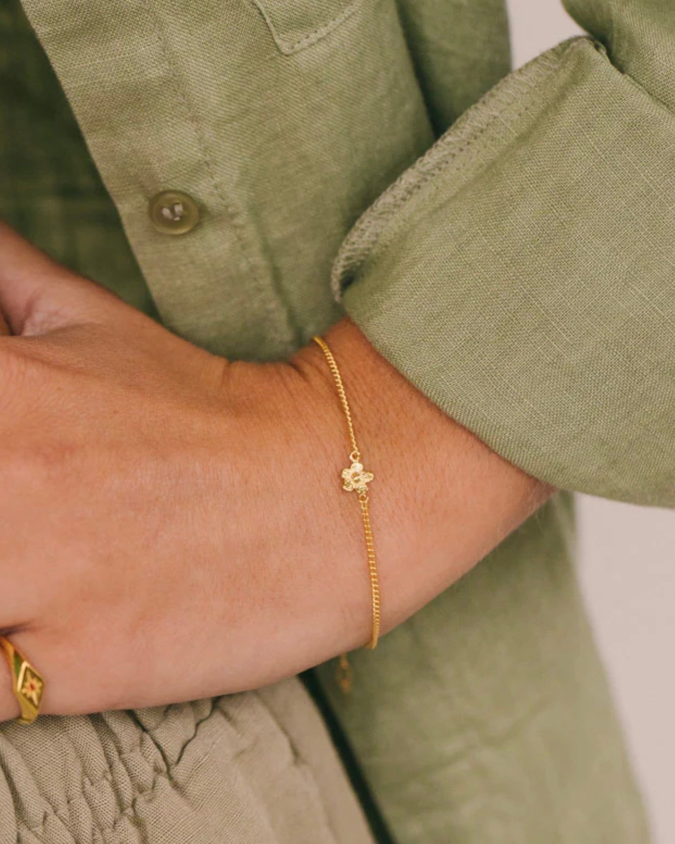 Wildthings Collectables - Flower Bracelet Gold Plated