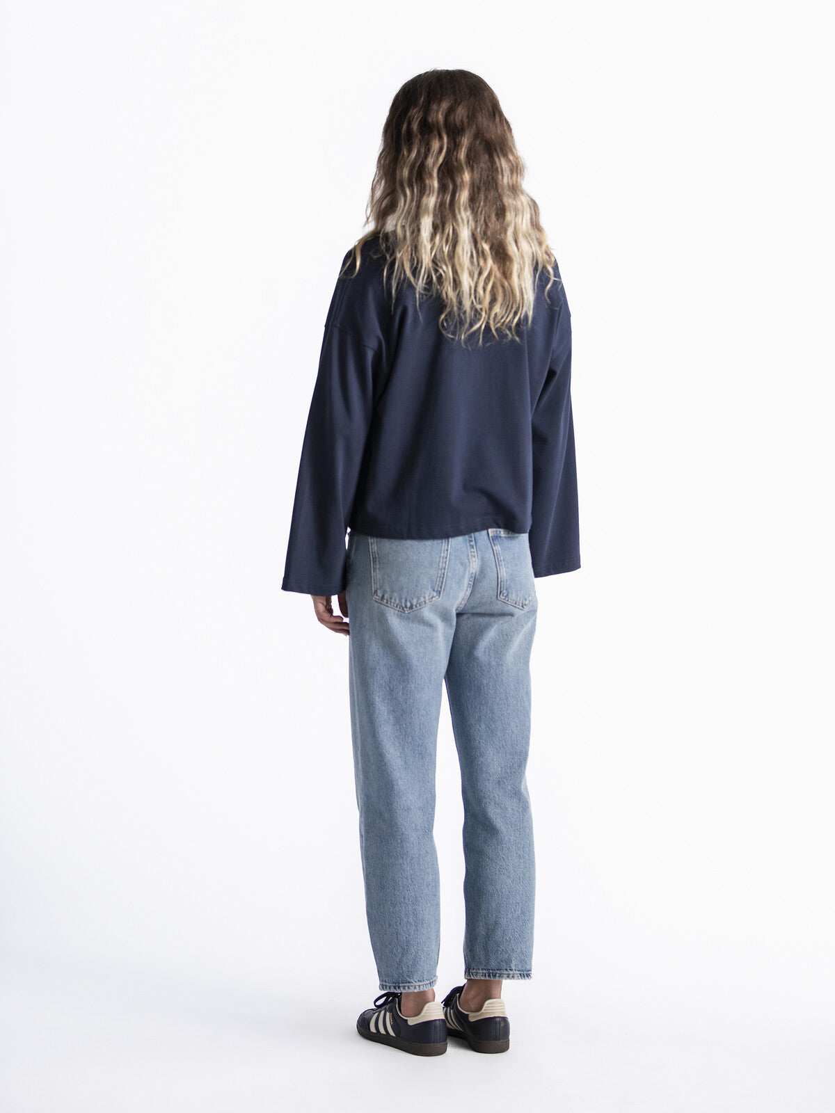 Les Soeurs - Lange mouwen T-Shirt Aline - Navy