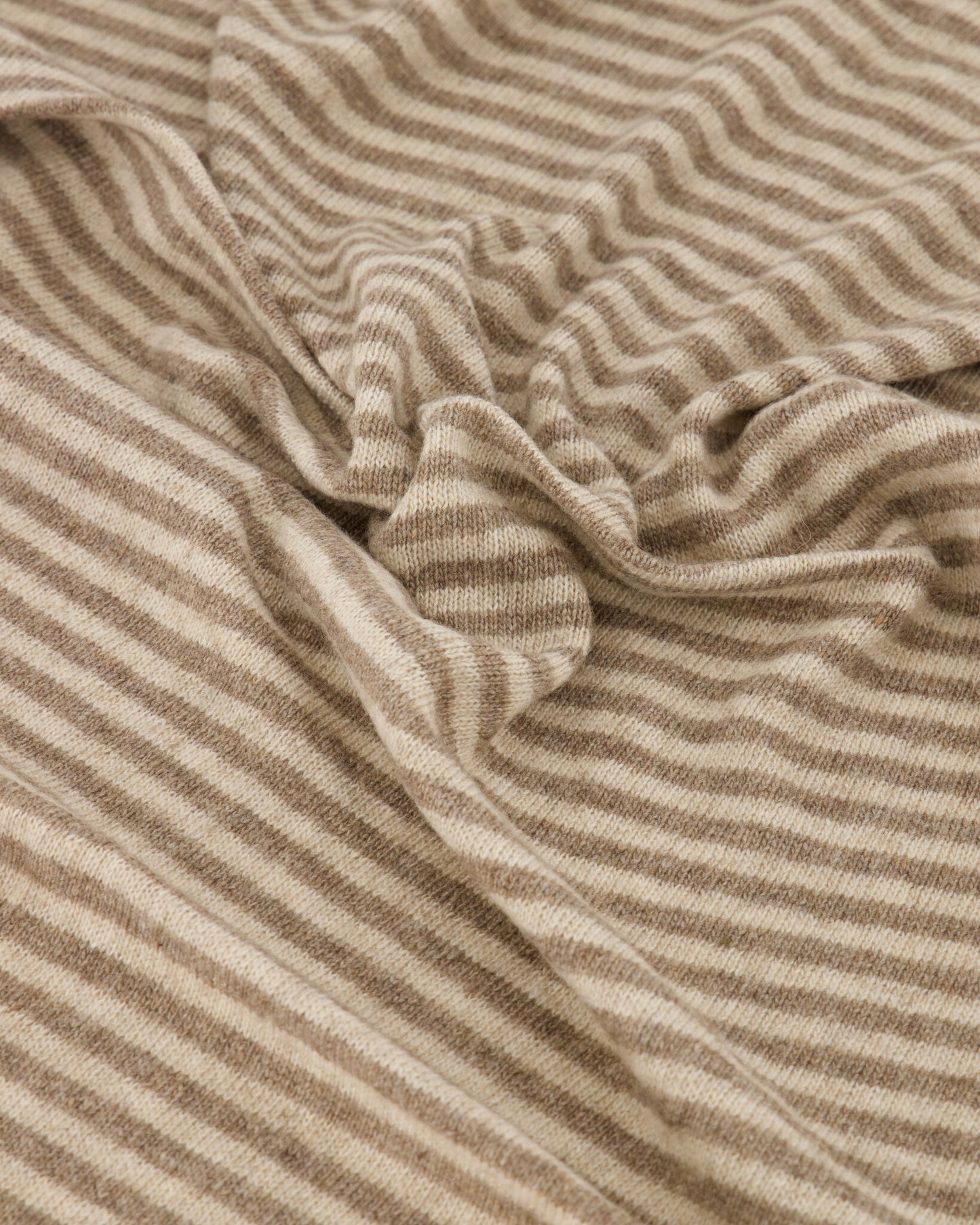 Sjaal - streepjes taupe / ecru