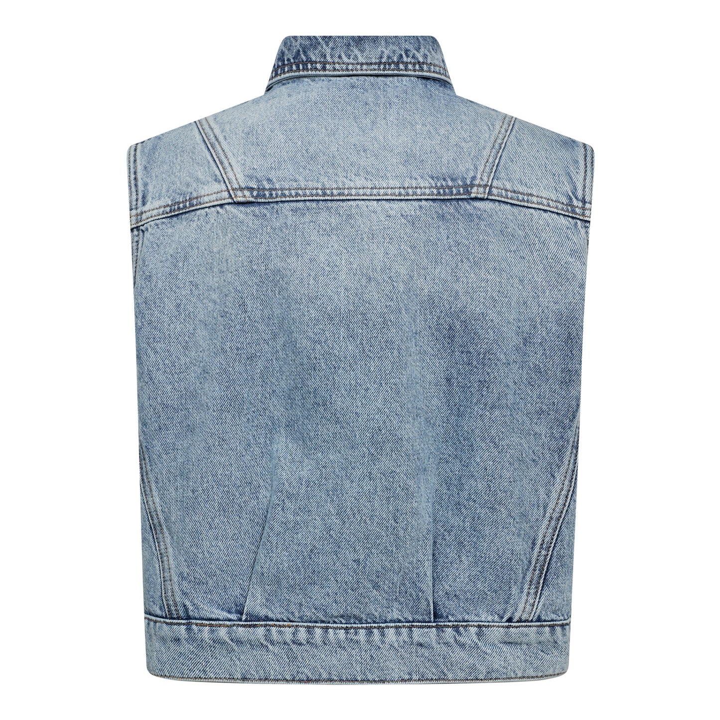 Co’Couture - BowieCC Denim Vest Fade Denim