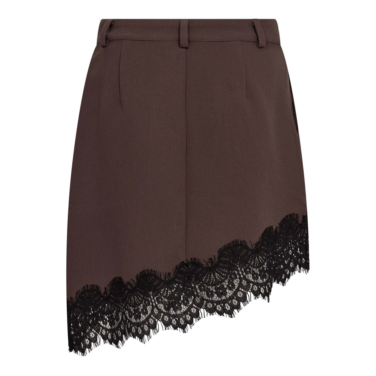 Co'Couture - AcileCC Lace Skirt Brown