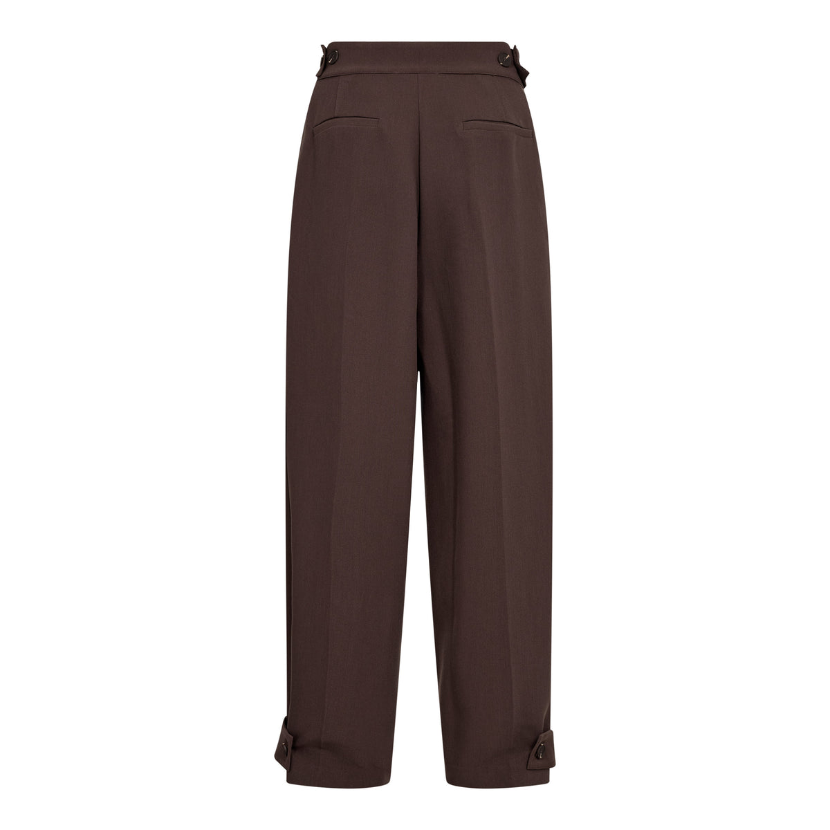 Co'Couture - AcileCC Leg Pleat Pant Brown