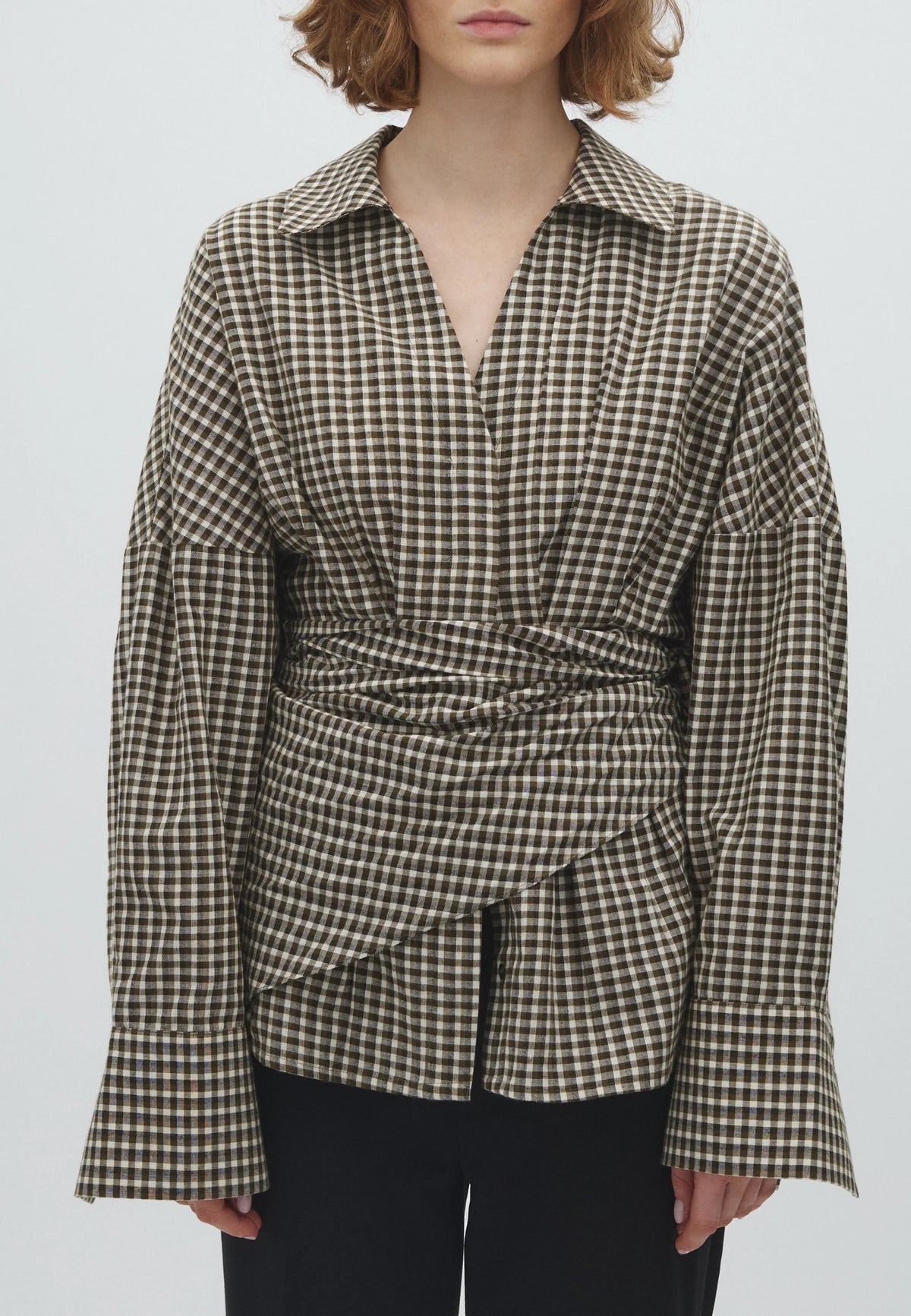 MbyM - Merolda-M Scarf - Smoked Olive Check