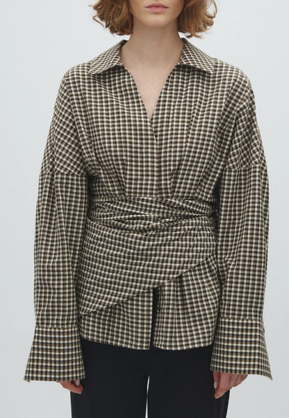 MbyM - Merolda-M Scarf - Smoked Olive Check