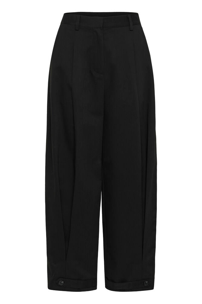 My Essential Wardrobe - MWEvelina Barrel Pants - Black (Long)