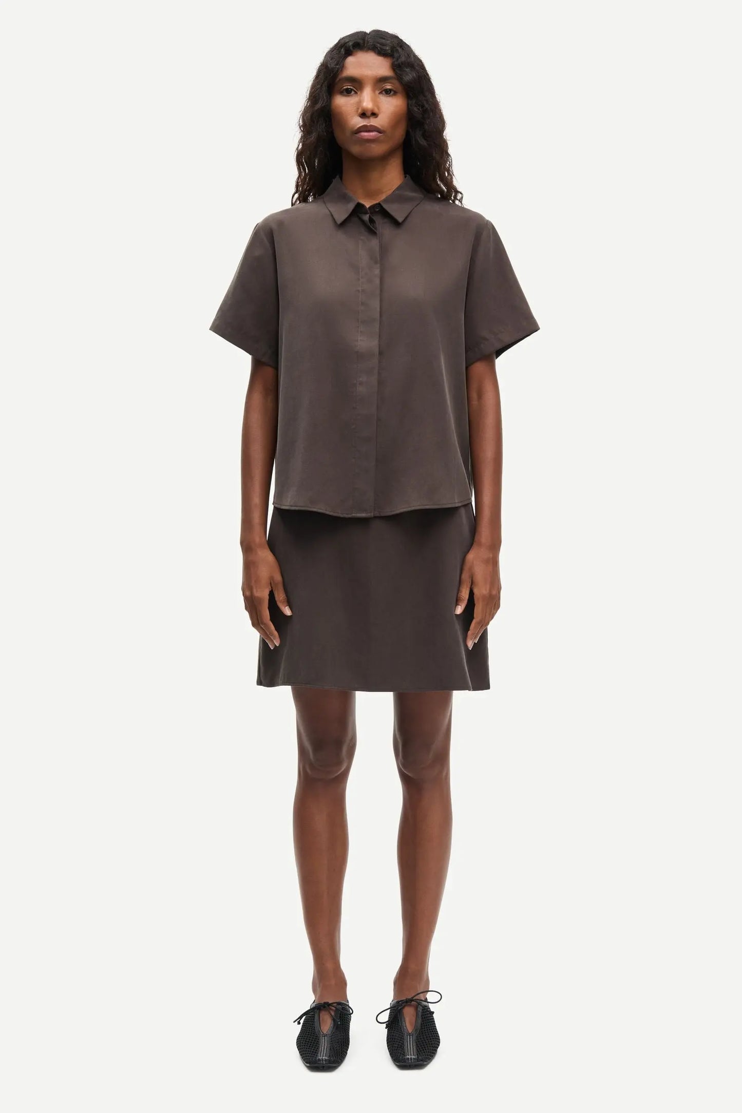 Samsøe Samsøe - Mina ss shirt - Mulch