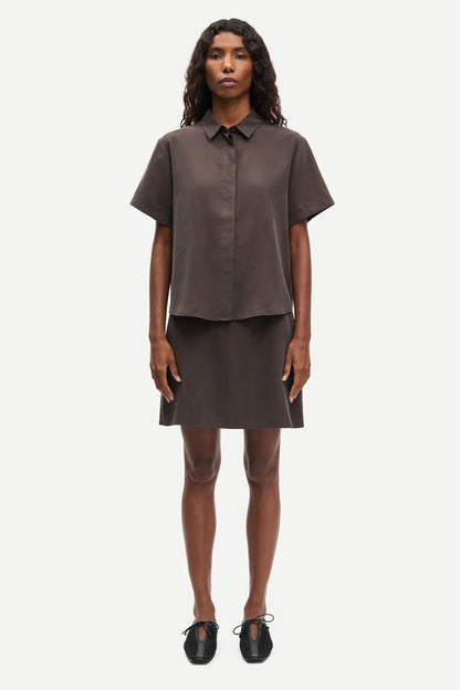 Samsøe Samsøe - Mina ss shirt - Mulch