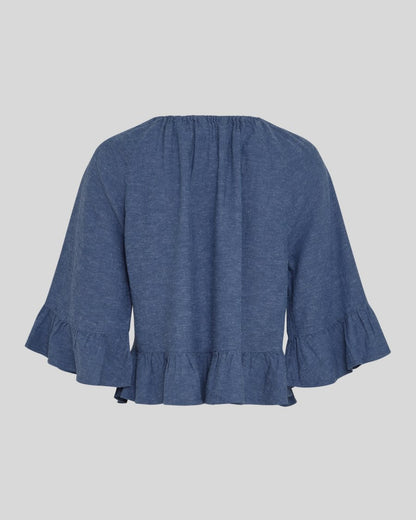 MSCH Copenhagen - MSCHViana Ginia 2/4 Top - Indigo Mel