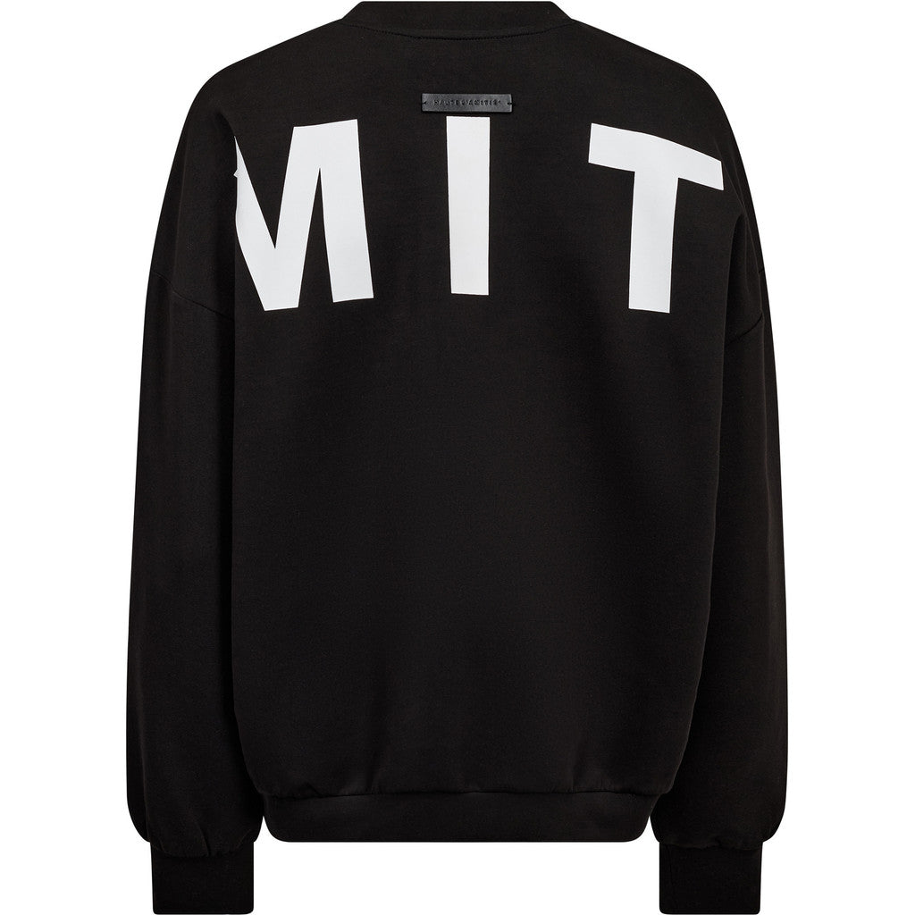 Haute L’Amitié - Maxi Split Logo Sweat - Black