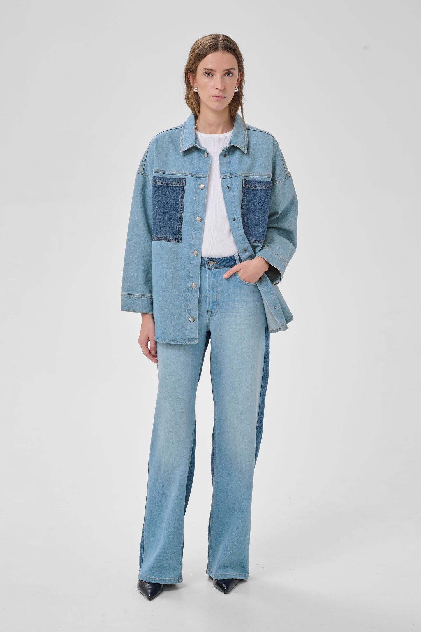 My Essential Wardrobe - MWMazie 139 Boxy Mix Shirt