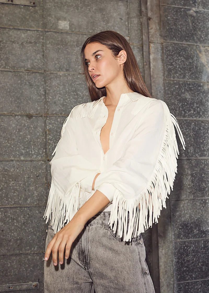 Haute L’Amitié - Fringe blouse