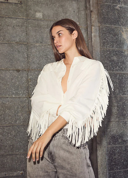 Haute L’Amitié - Fringe blouse