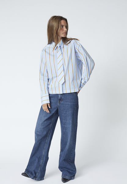 Co’Couture - AmoraCC Stripe Tie Shirt