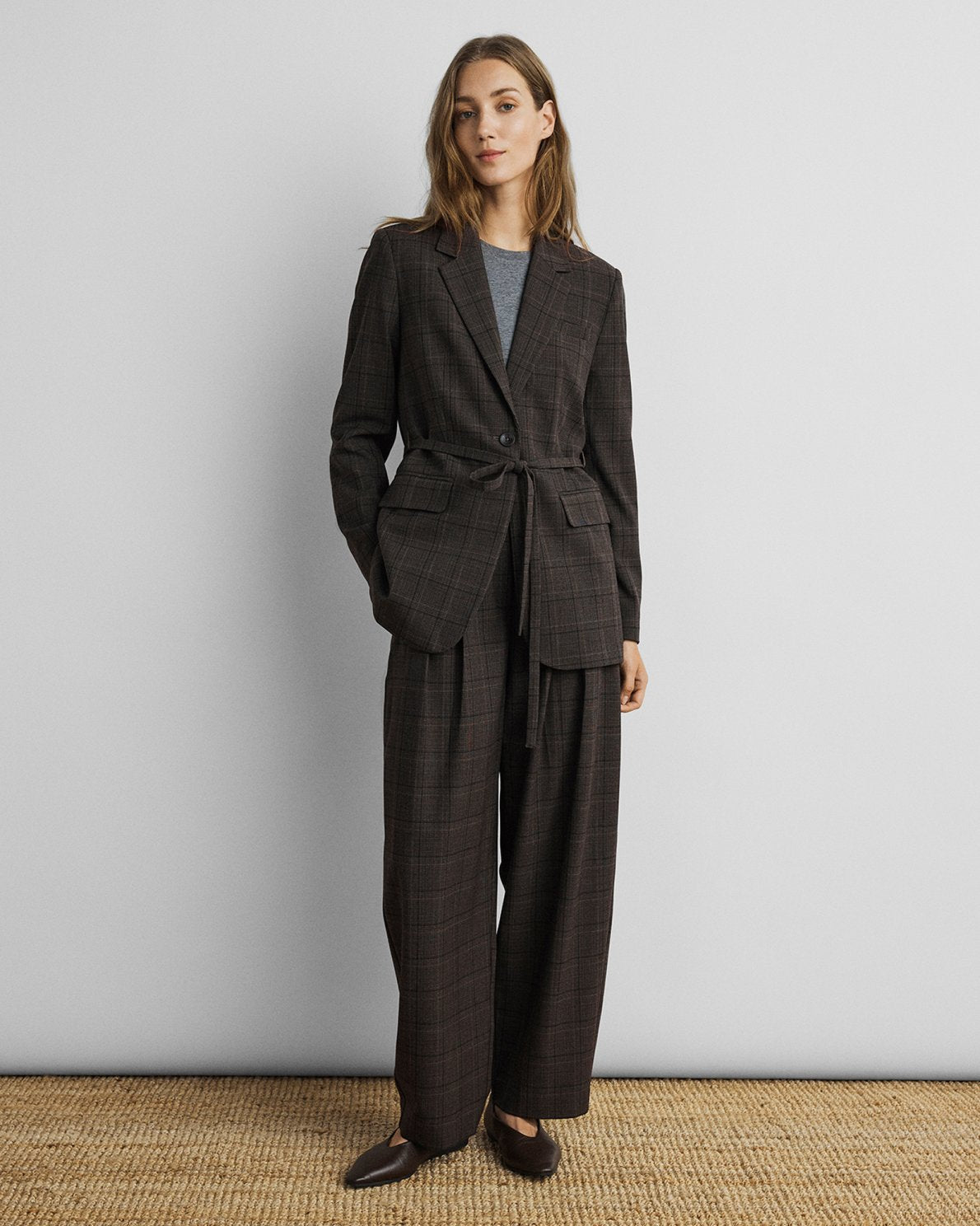 MSCH Copenhagen - MSCHJohnna HW Barrel Pants CHK