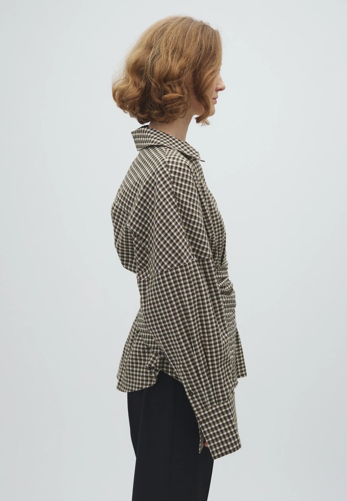 MbyM - Isidor-M Blouse - Smoked Olive Check