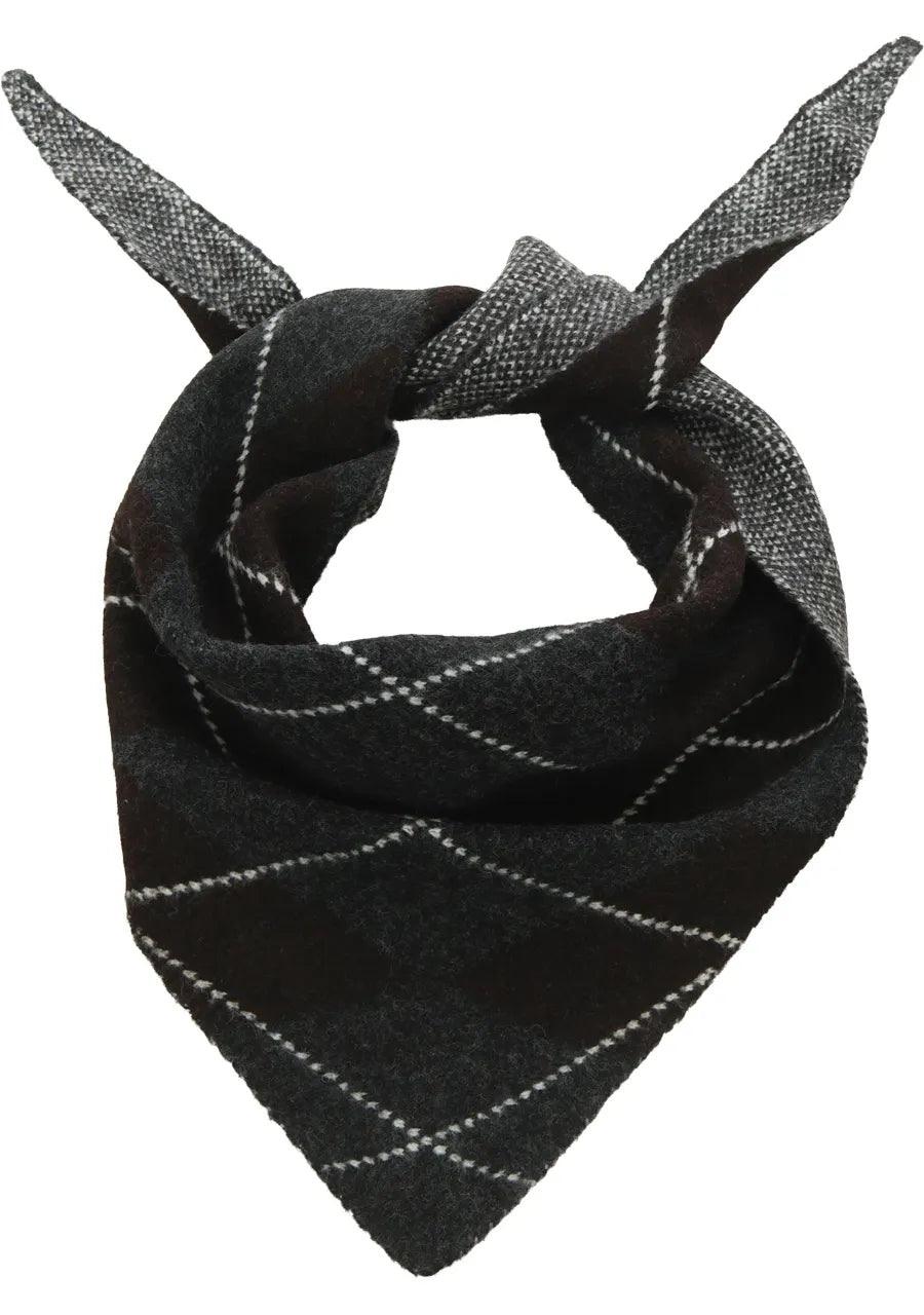 TOODAY - TDDora Triangle Scarf - Dark Grey Melange