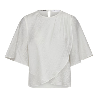 Co’Couture - ConnyCC Drape SS Blouse