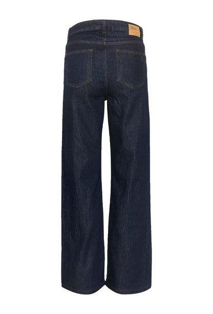 My Essential Wardrobe - 35 THE LOUIS HIGH WIDE - Dark Blue Un-Wash