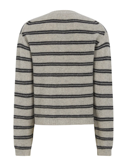 Esmé Studíos - ESFiro Cardigan - Pure Cashmere stripe
