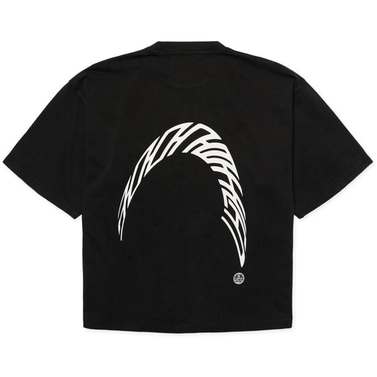 Woodbird - WBJuno Warp Acid Tee - Washed Black