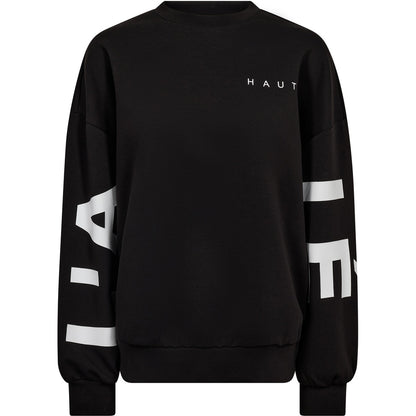 Haute L’Amitié - Maxi Split Logo Sweat - Black
