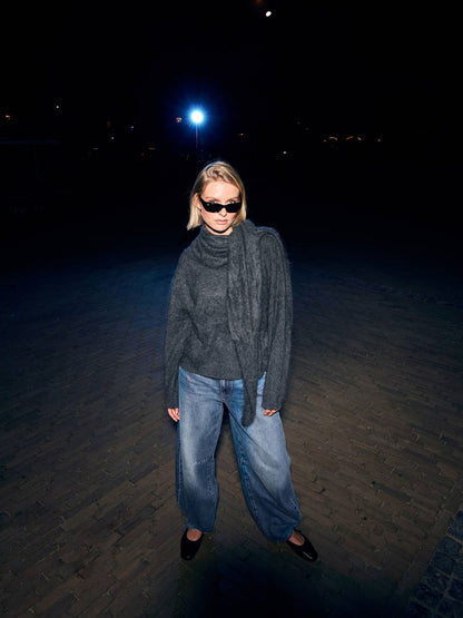 CATWALK JUNKIE. - Super Soft Merino Knit - Dark Grey Melange