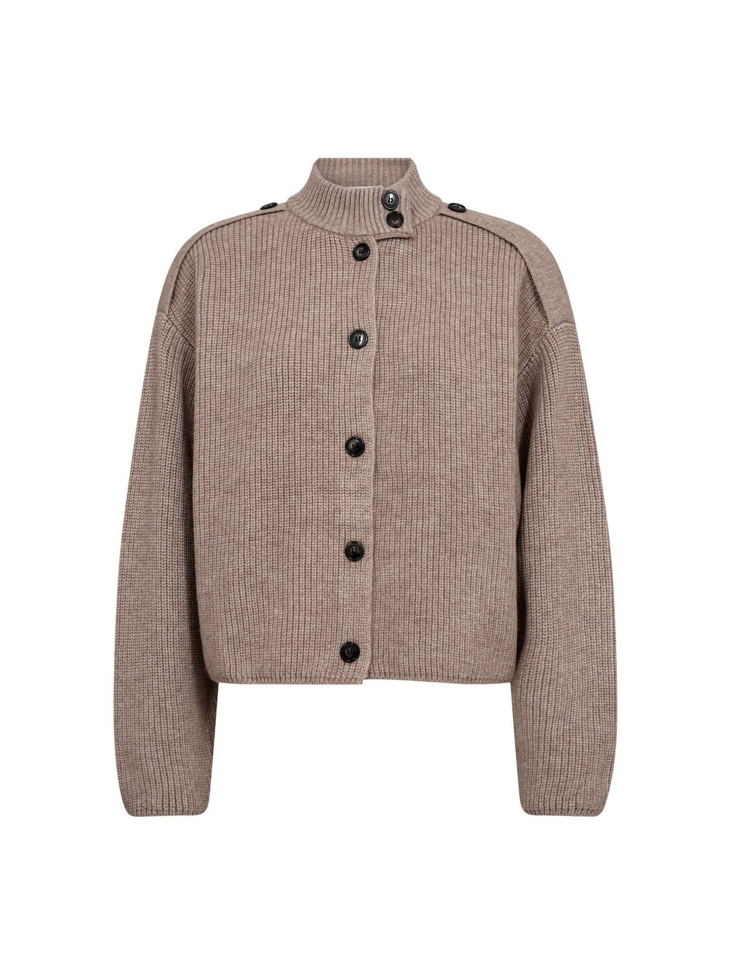 Co’Couture - RowCC Utility Cardigan - mink