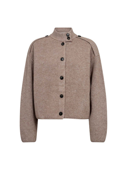 Co’Couture - RowCC Utility Cardigan - mink