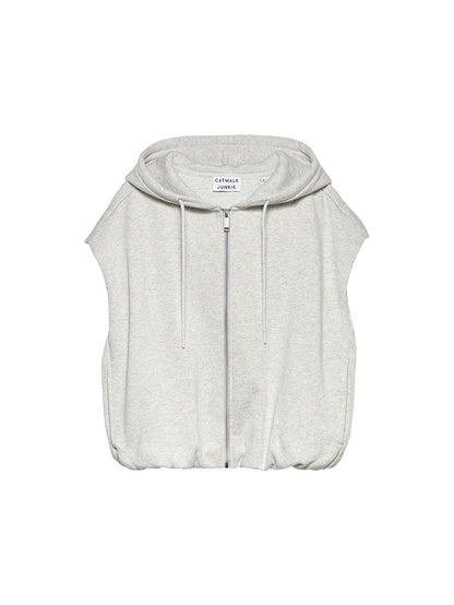 CATWALK JUNKIE - Sleeveless tuck in sweater with hood