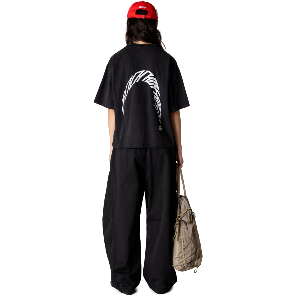 Woodbird - WBJuno Warp Acid Tee - Washed Black