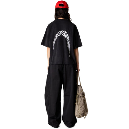 Woodbird - WBJuno Warp Acid Tee - Washed Black