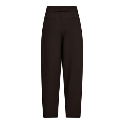 Co’Couture - VolaCC Carrot Pleat LL Pant - Dark Brown