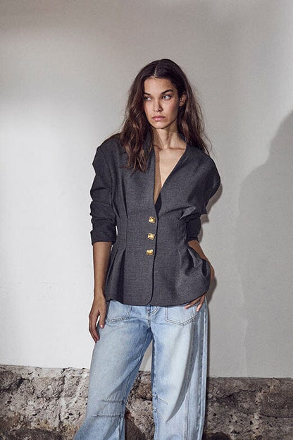 Haute L’Amitié - Enna Waist Pleat Blazer