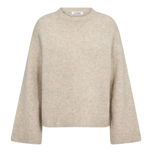 Co’Couture - RogerCC O-Neck Knit - Creme
