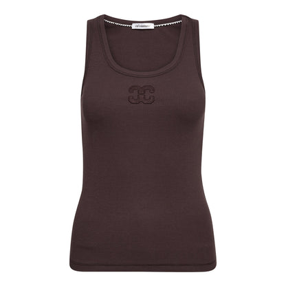 Co’Couture - GrannyCC Rib Solid Emb Tank