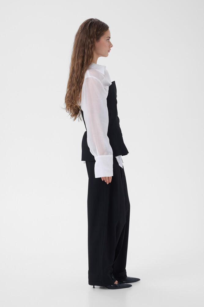 My Essential Wardrobe - MWEvelina Barrel Pants - Black (Long)