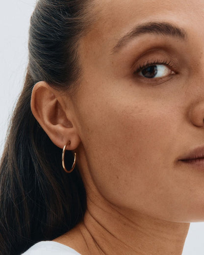 EDBLAD - Hoops Earrings Gold Medium