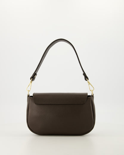 Schouder/crossbody tas Loekie Bruin