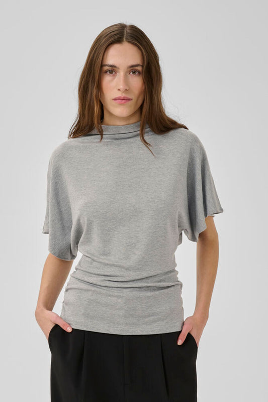 My Essential Wardrobe - NuptiMW Blouse - Light Grey Melange