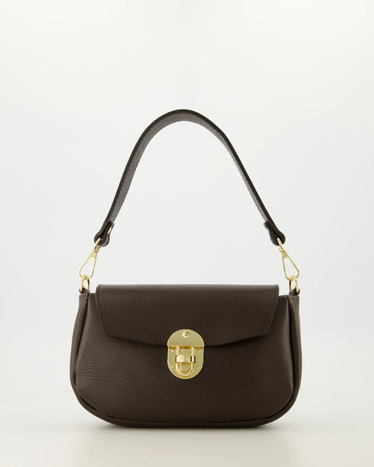 Schouder/crossbody tas Loekie Bruin
