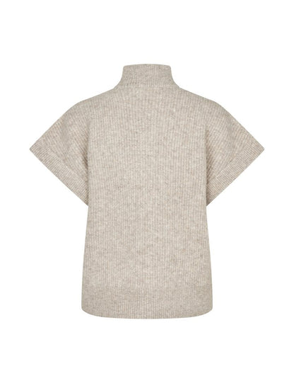 MbyM - Roselina Short-M Vest - Light Taupe Melange